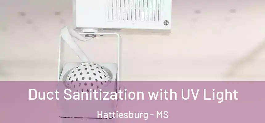  Duct Sanitization with UV Light Hattiesburg - MS